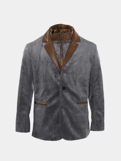 Lucien Autumn Suede Coat - Cross & Crown
