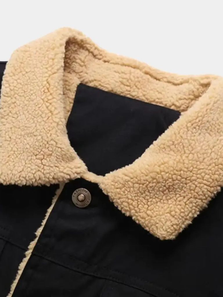 Vintage Fleece Bomber Jacket - Cross & Crown