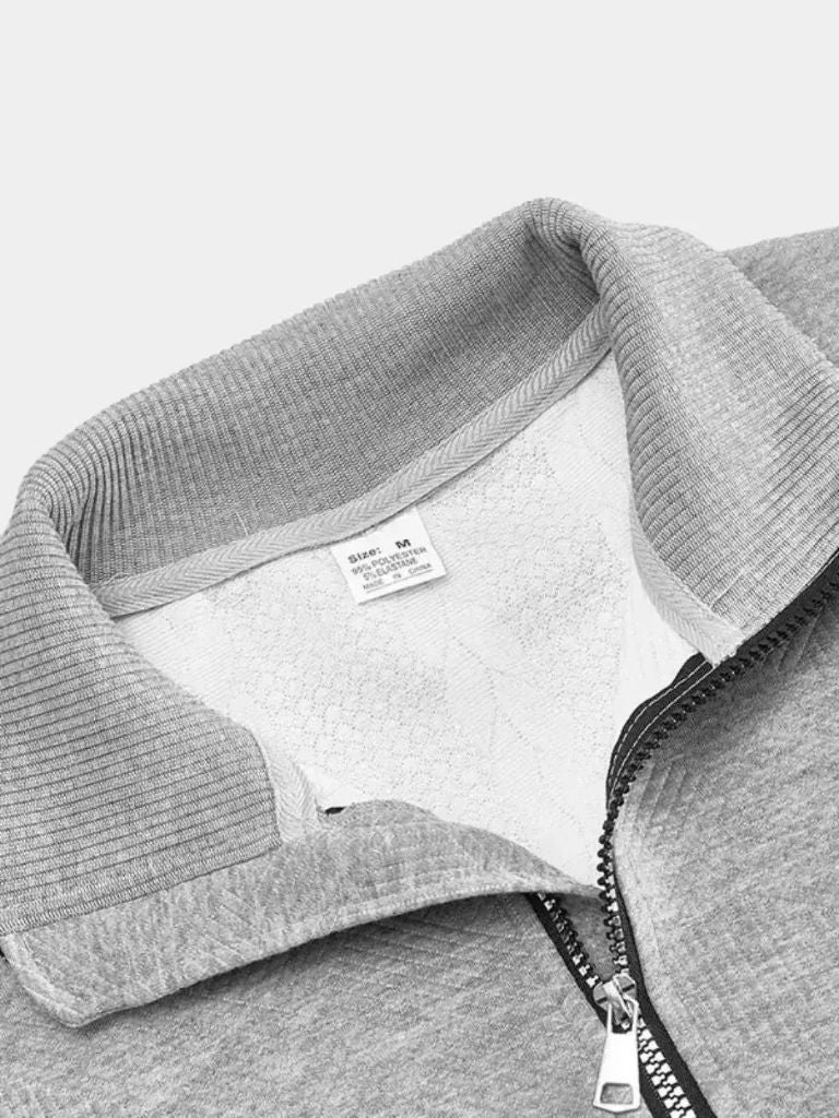 Essential Henry Quarter Zip Pullover - Cross & Crown