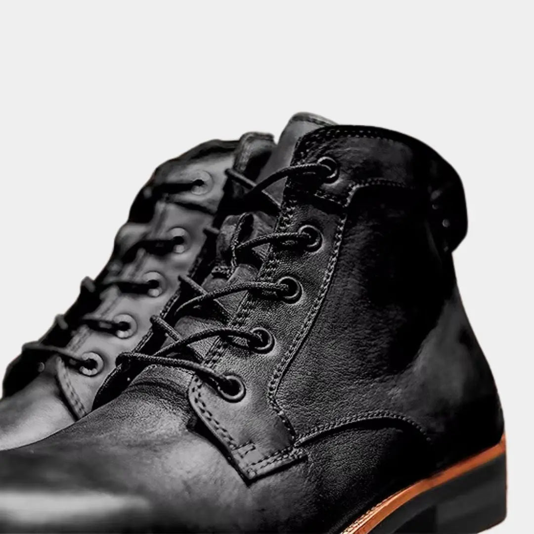 Hunter™ | Herren-Lederstiefel Cross & Crown