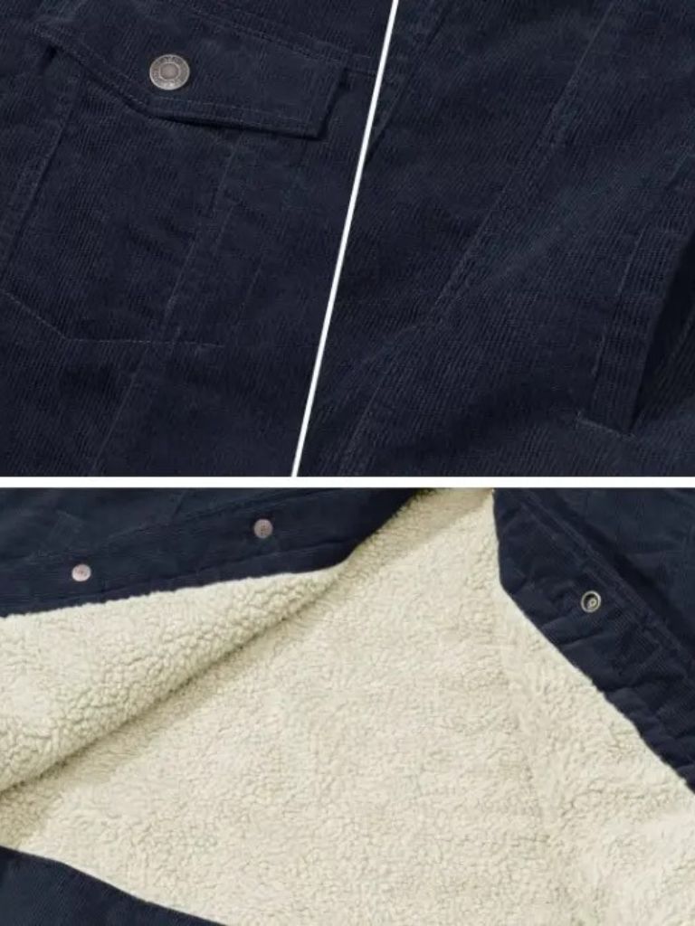 Heritage Corduroy Sherpa Jacket - Cross & Crown