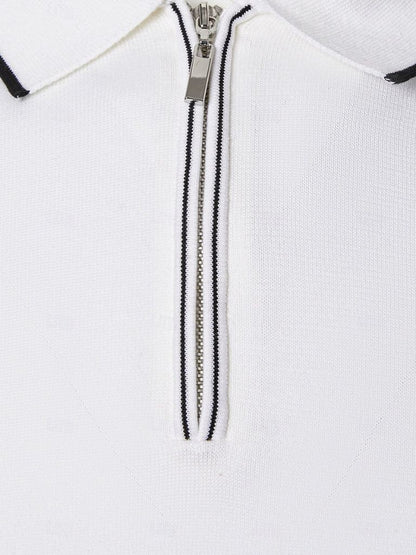 Ivory Elite Long Sleeve Polo – Cross & Crown