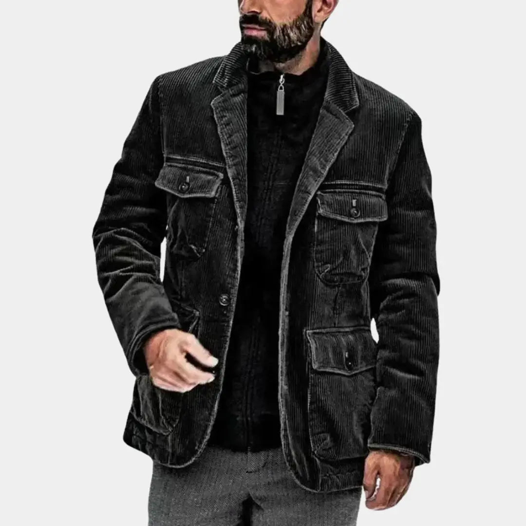 2025 Men's Spring Autumn Casual Coat Jacket Fashion Solid Jacket Male Top Single Breasted Outerwear Coats Chamarras Para Hombre Cross & Crown