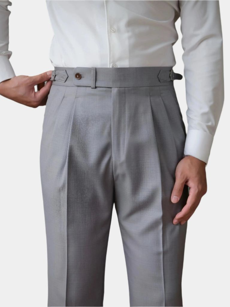 Classic Genova Sidetab Trousers - Cross & Crown