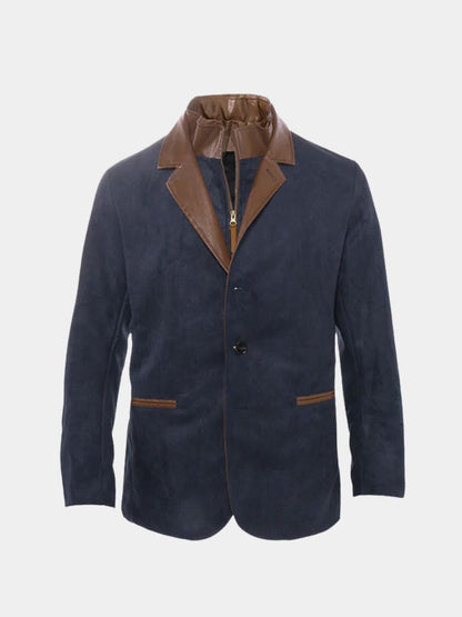 Lucien Autumn Suede Coat - Cross & Crown