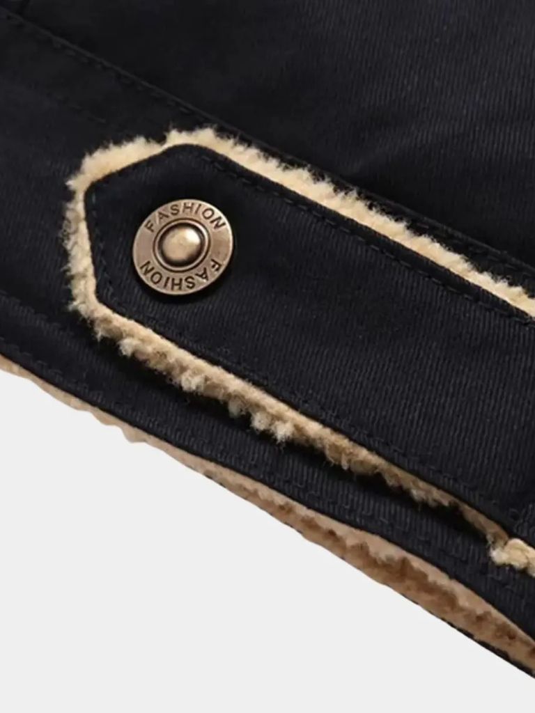 Vintage Fleece Bomber Jacket - Cross & Crown