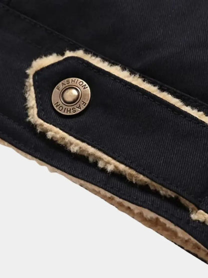 Vintage Fleece Bomber Jacket - Cross & Crown