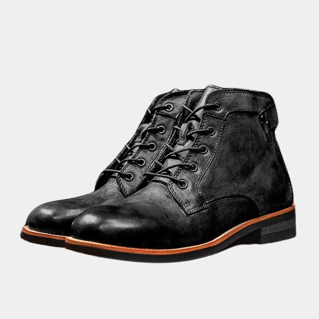 Hunter™ | Herren-Lederstiefel Cross & Crown