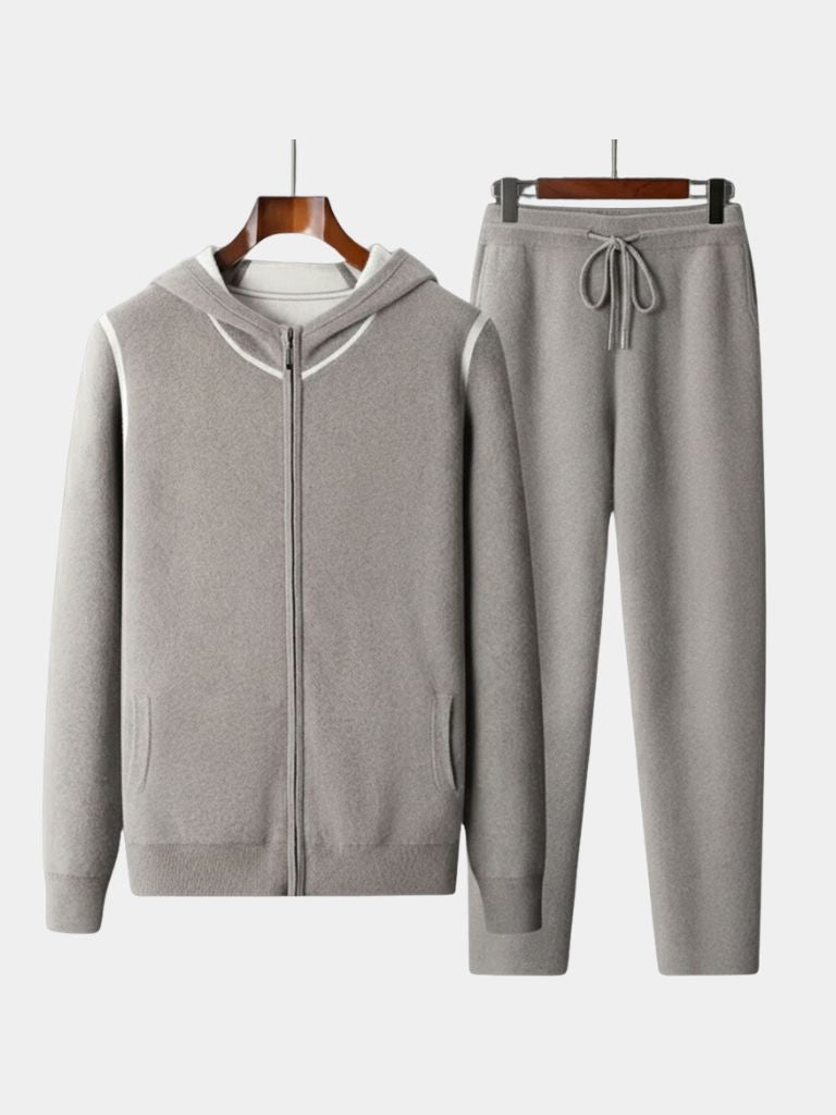 Belvoir Taupe Cashmere Set – Cross & Crown