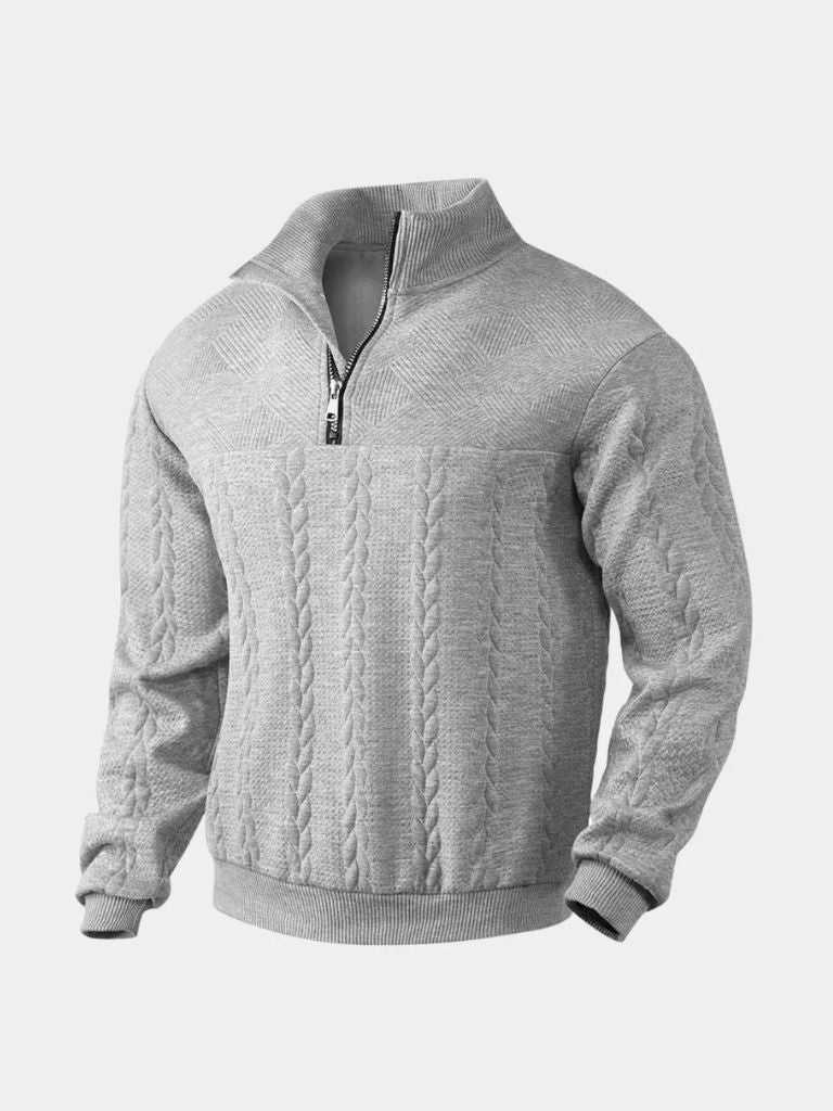 Essential Henry Quarter Zip Pullover - Cross & Crown