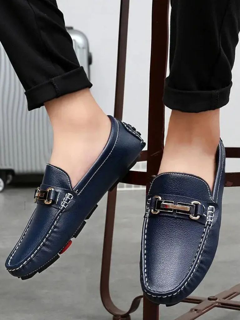 Italian Design Leather Loafers - Cross & Crown