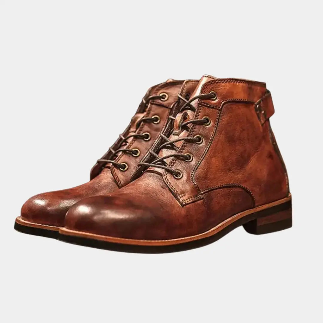 Hunter™ | Herren-Lederstiefel Cross & Crown