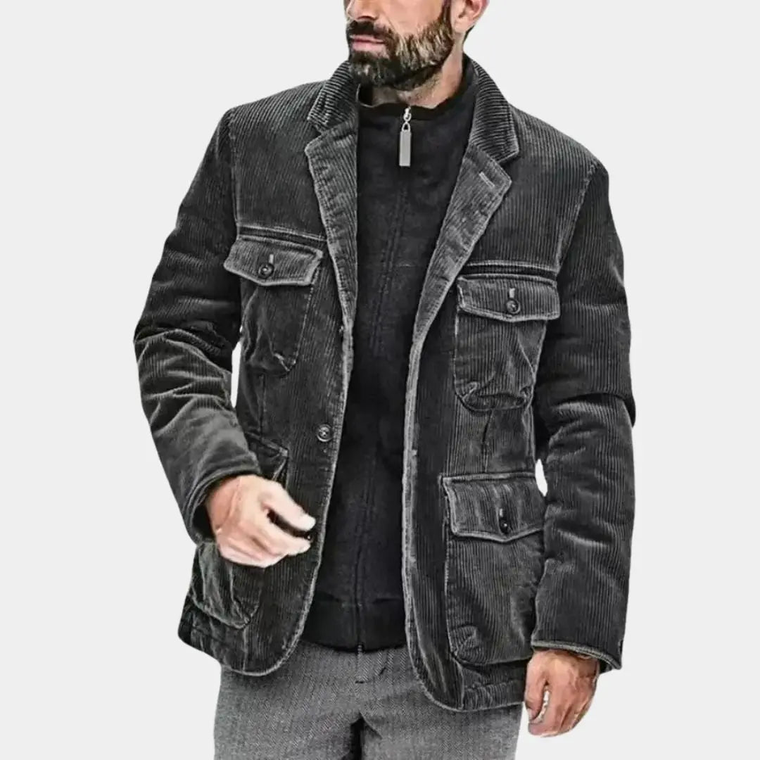 2025 Men's Spring Autumn Casual Coat Jacket Fashion Solid Jacket Male Top Single Breasted Outerwear Coats Chamarras Para Hombre Cross & Crown