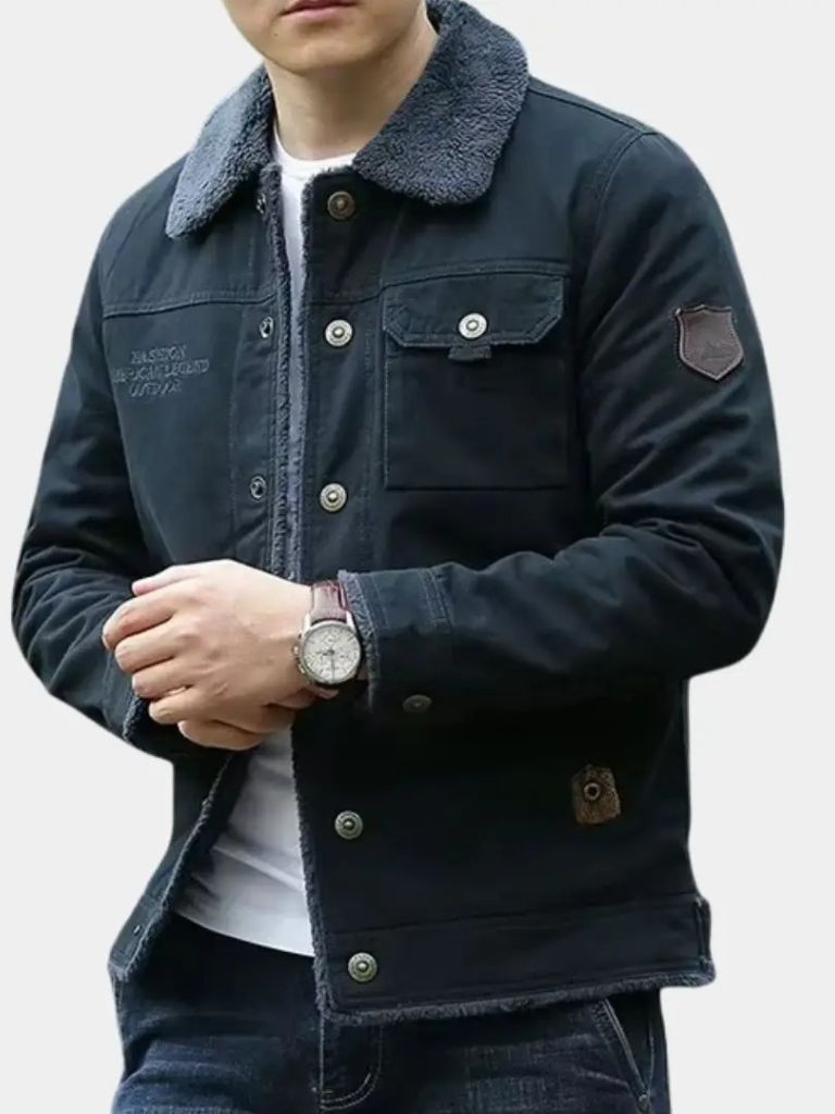 Vintage Military Aviator Jacket - Cross & Crown