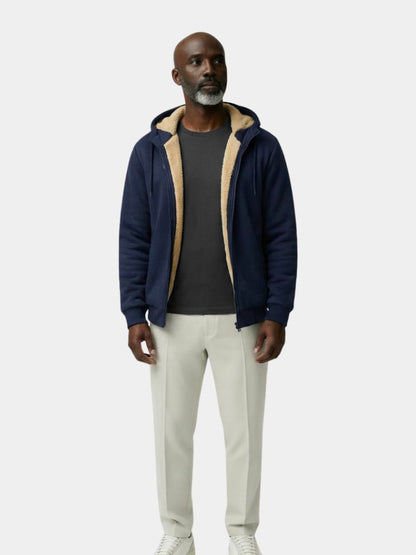 Winter Core Sherpa Hoodie Jacket - Cross & Crown