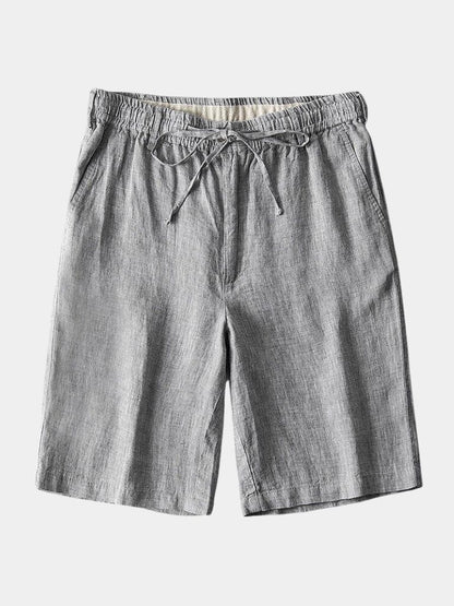 Gris Mariner Linen Shorts - Cross & Crown