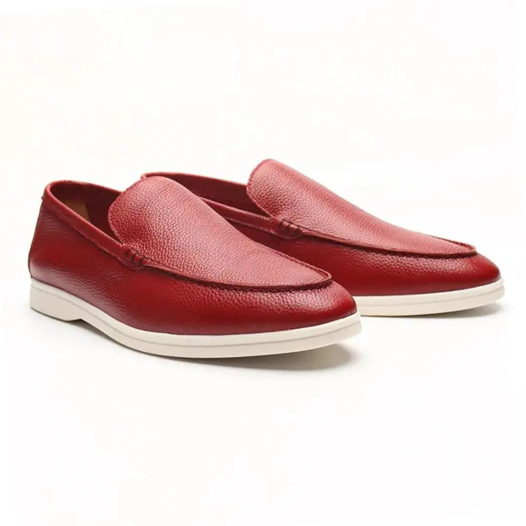 Cowhide Leather Loafers - Cross & Crown Cross Crown