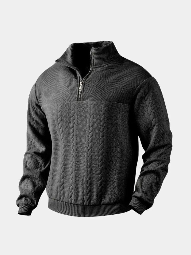 Essential Henry Quarter Zip Pullover - Cross & Crown