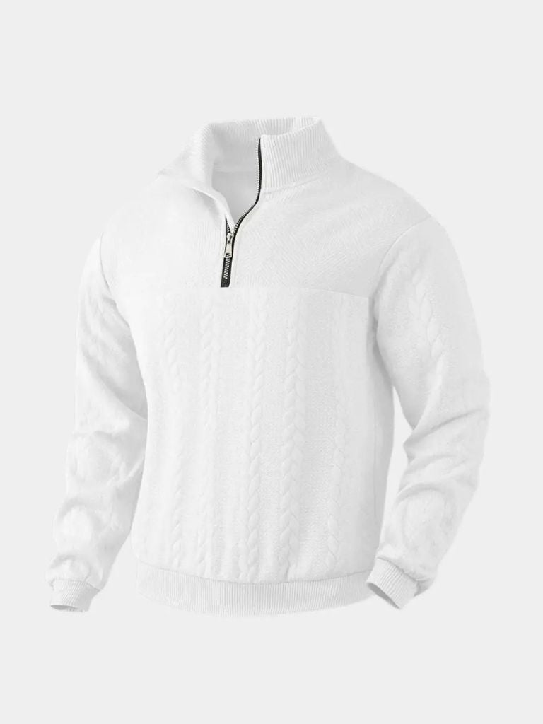 Essential Henry Quarter Zip Pullover - Cross & Crown