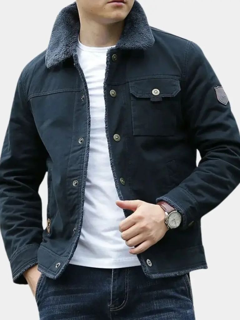 Vintage Military Aviator Jacket - Cross & Crown