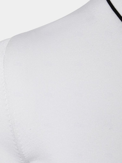 Ivory Elite Long Sleeve Polo – Cross & Crown