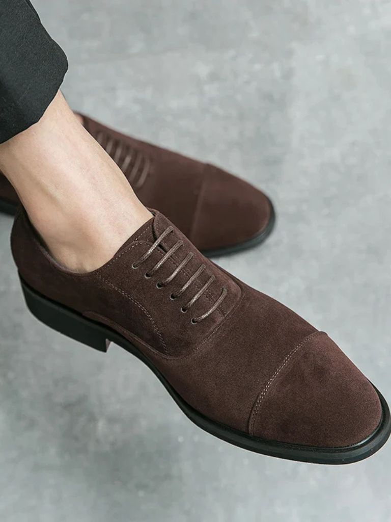 Velvet Monarch Derby Shoes - Cross & Crown