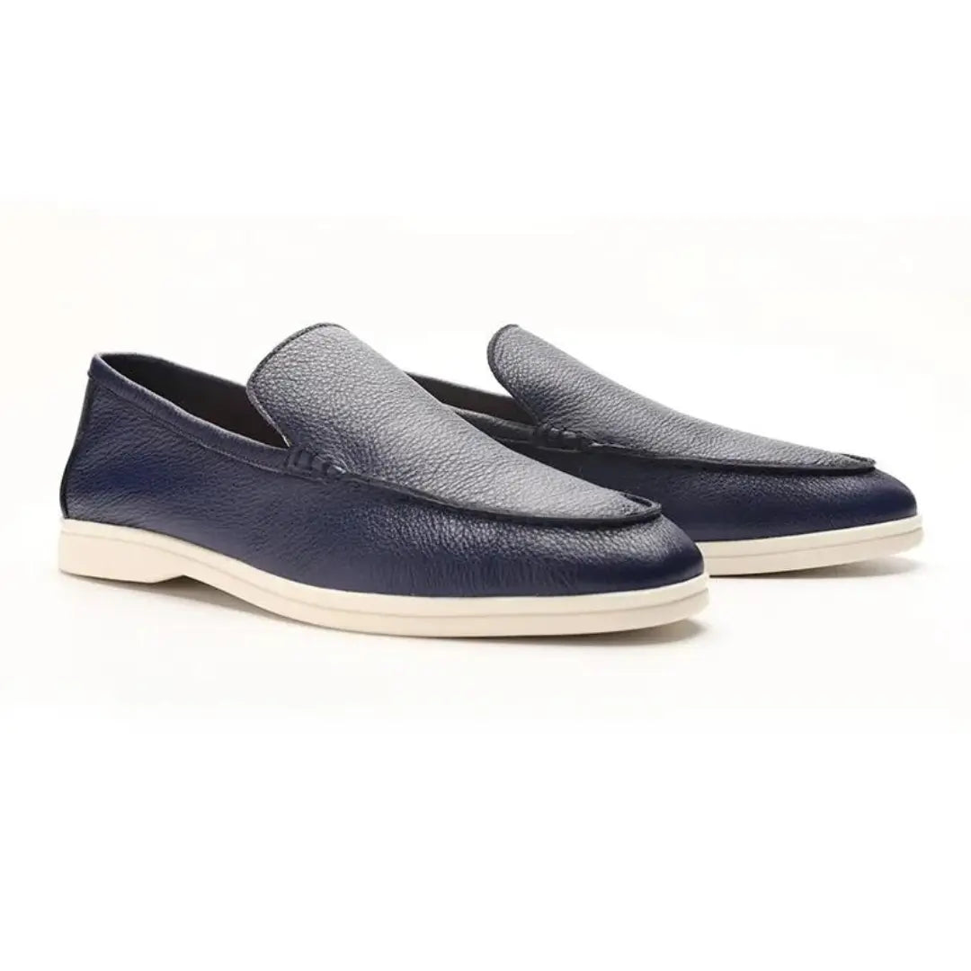 Cowhide Leather Loafers - Cross & Crown Cross Crown