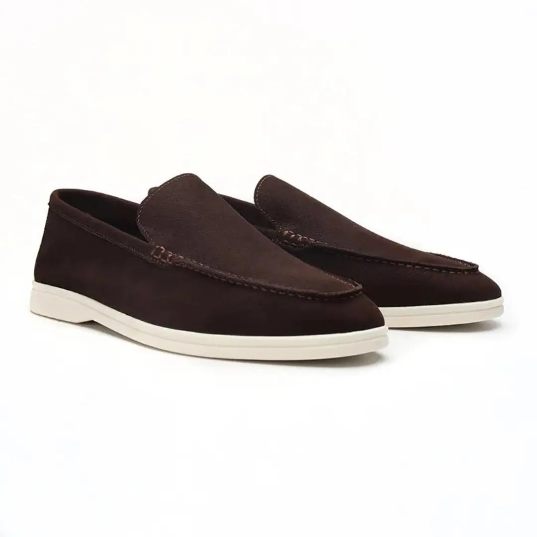 Cowhide Leather Loafers - Cross & Crown Cross Crown