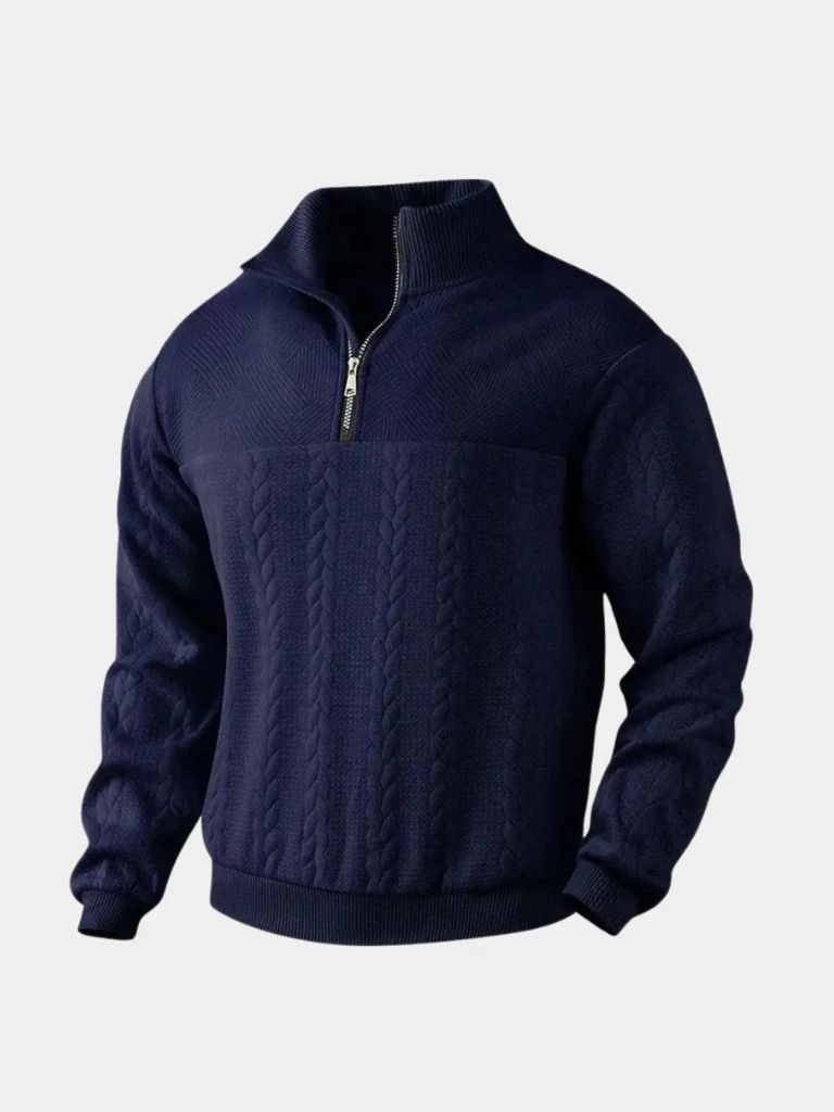 Essential Henry Quarter Zip Pullover - Cross & Crown