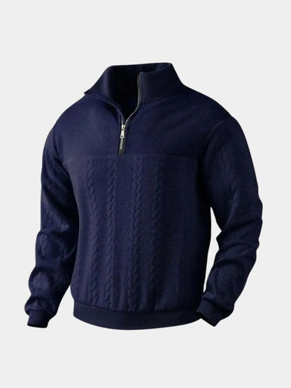 Essential Henry Quarter Zip Pullover - Cross & Crown