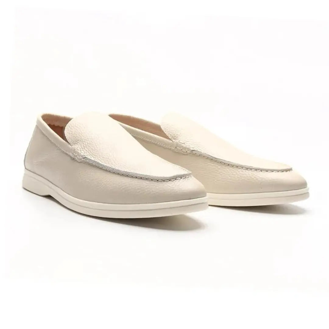 Cowhide Leather Loafers - Cross & Crown Cross Crown