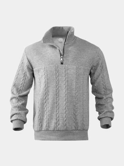 Essential Henry Quarter Zip Pullover - Cross & Crown
