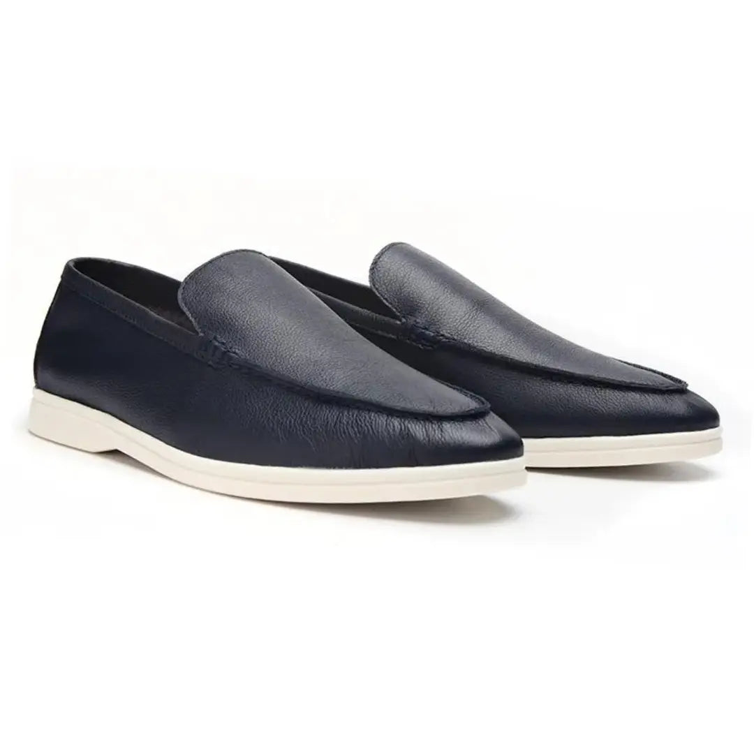 Cowhide Leather Loafers - Cross & Crown Cross Crown