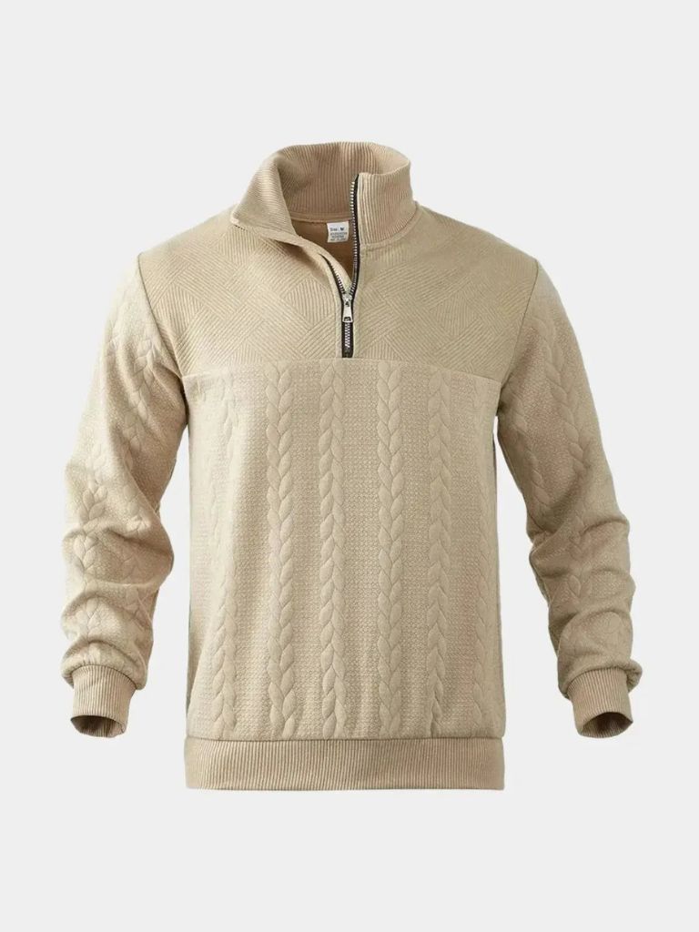Essential Henry Quarter Zip Pullover - Cross & Crown