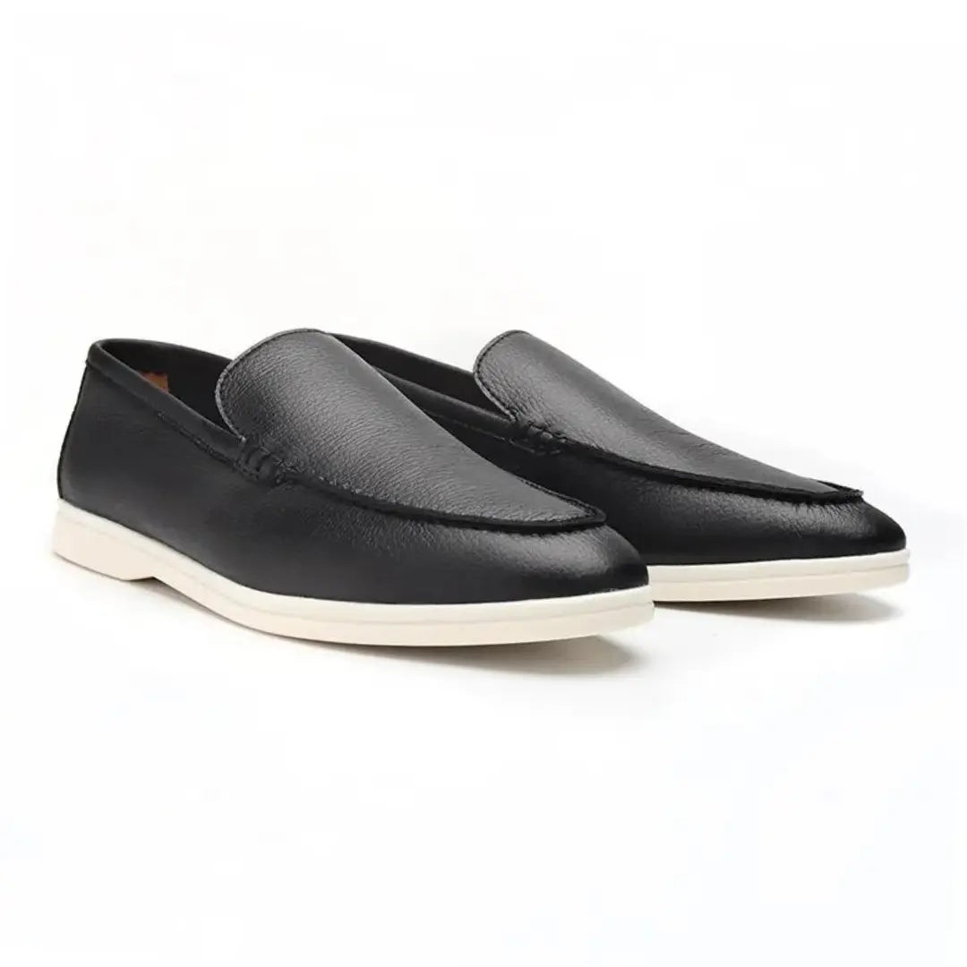 Cowhide Leather Loafers - Cross & Crown Cross Crown