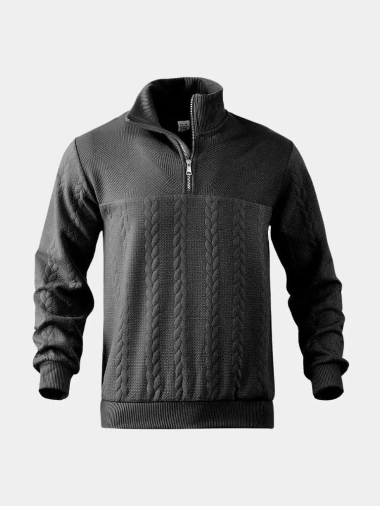 Essential Henry Quarter Zip Pullover - Cross & Crown
