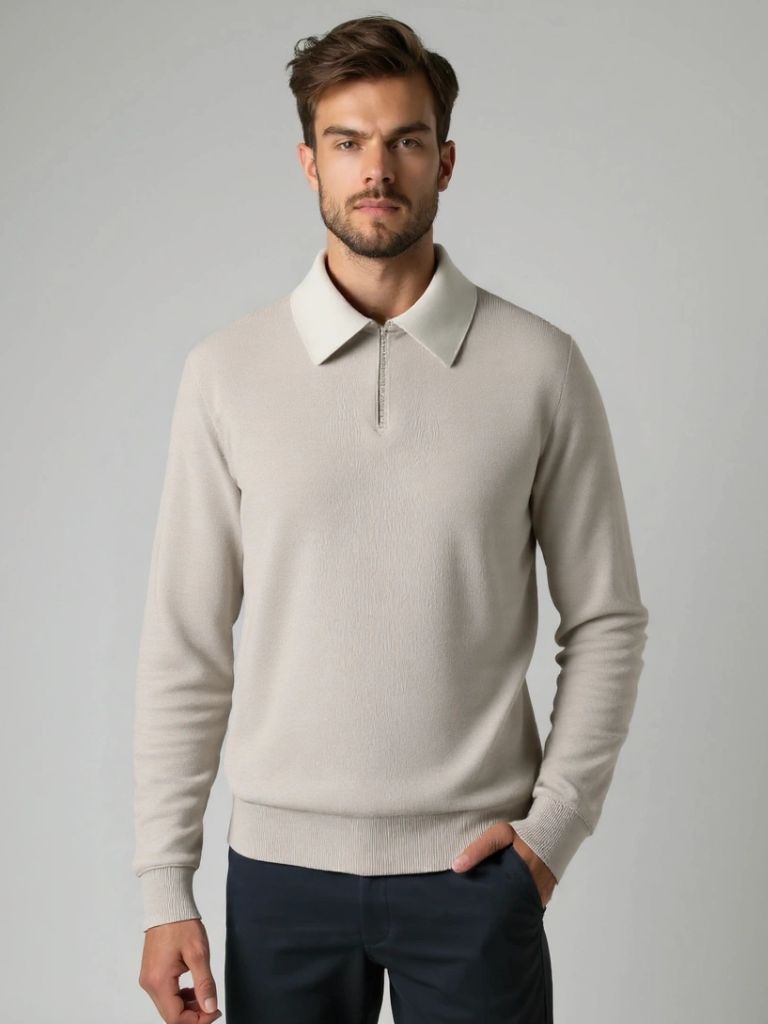 Casual Polo Pullover - Cross & Crown