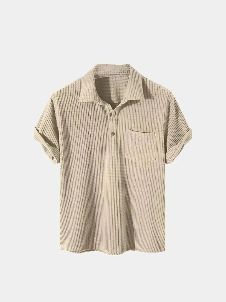 Textured Short Sleeve Shirt - Cross & Crown