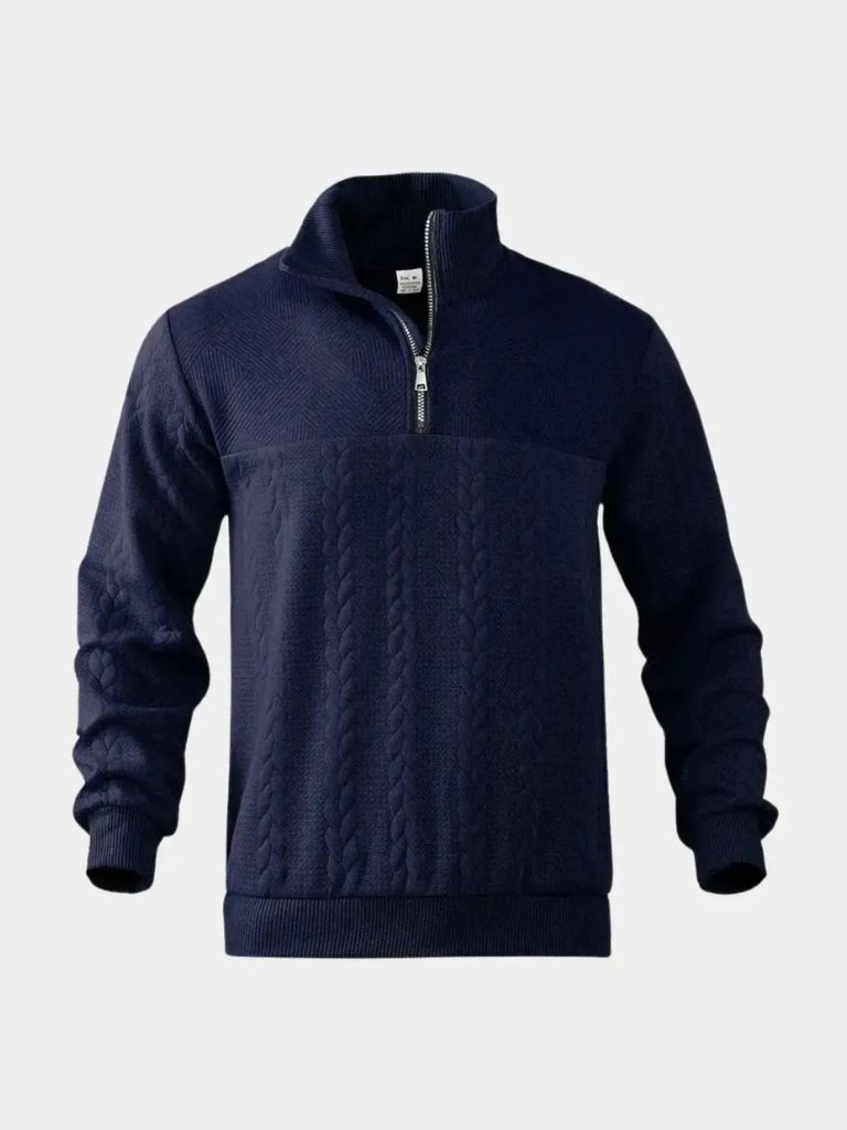 Essential Henry Quarter Zip Pullover - Cross & Crown