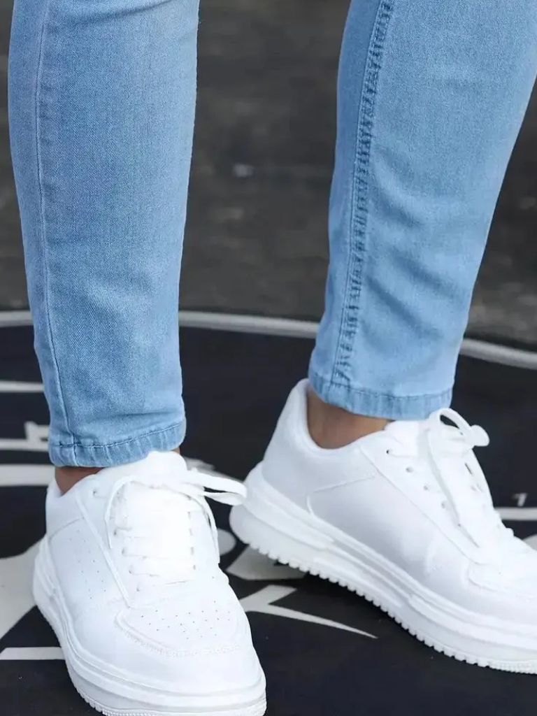 Stretchy Skinny Denim Jeans Trousers - Cross & Crown