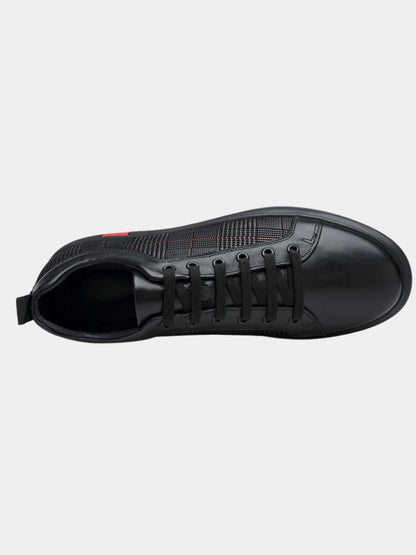 Blackgrid Leather Loafers – Cross & Crown