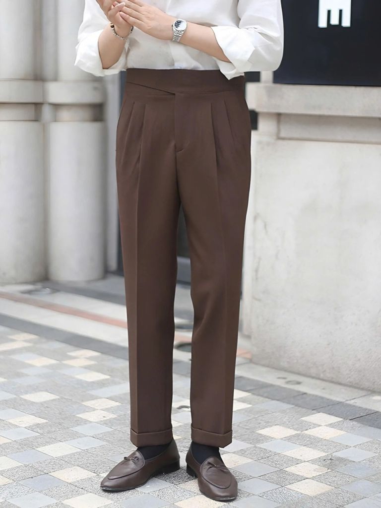Corduroy Elegant Trousers - Cross & Crown