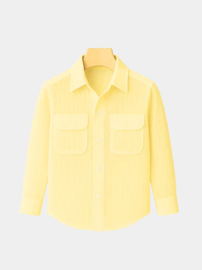 Camicia minimalista a maniche lunghe - <tc>Cross & Crown</tc>