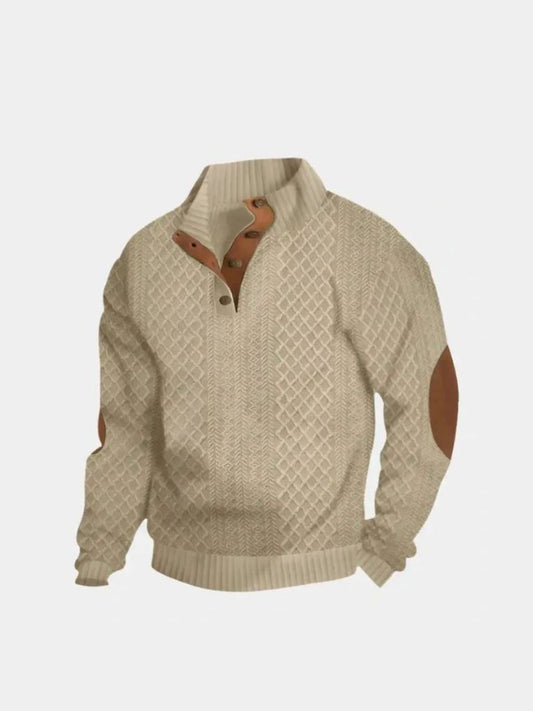 Classic High Collar Knit Pullover Limited Edition - Cross & Crown