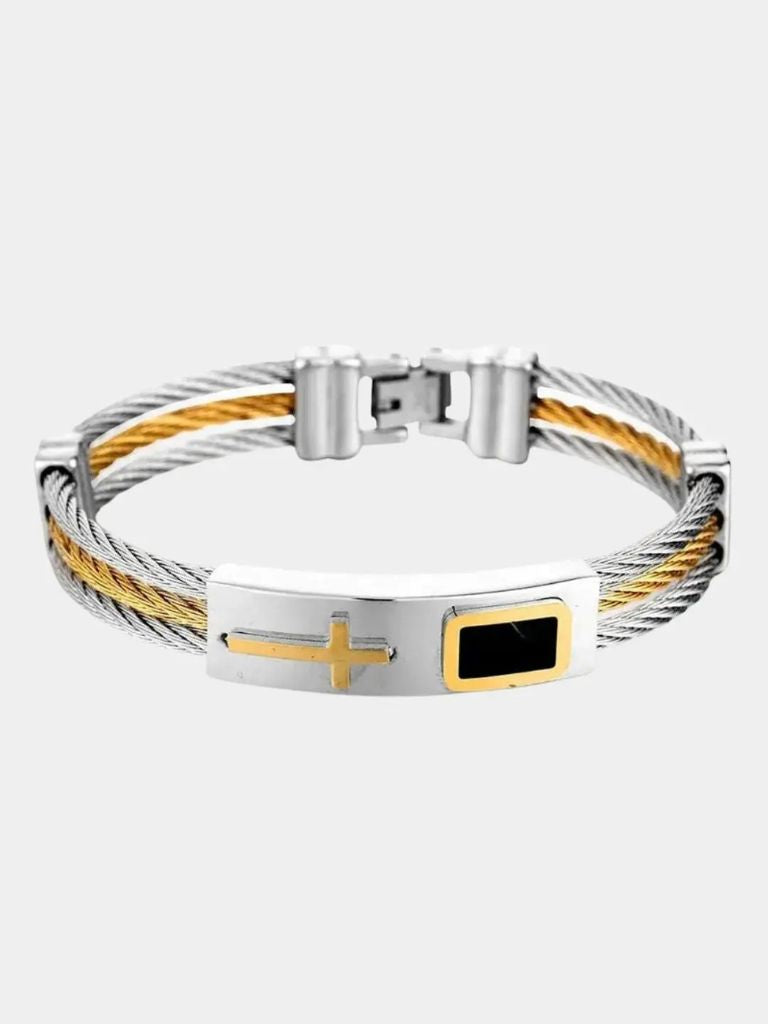 Vintage Cross Bracelet - Cross & Crown