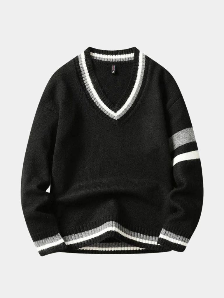 Classic V-Neck Sweater - Cross & Crown