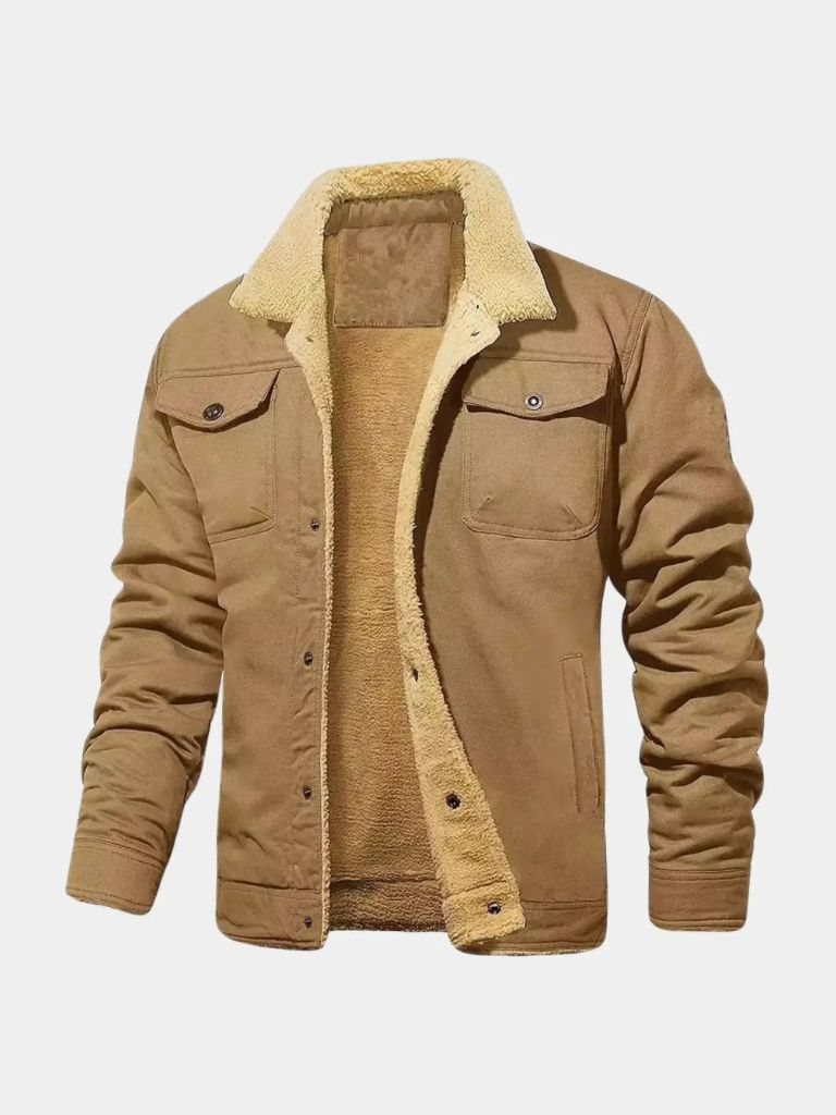 Vintage Fleece Bomber Jacket - Cross & Crown