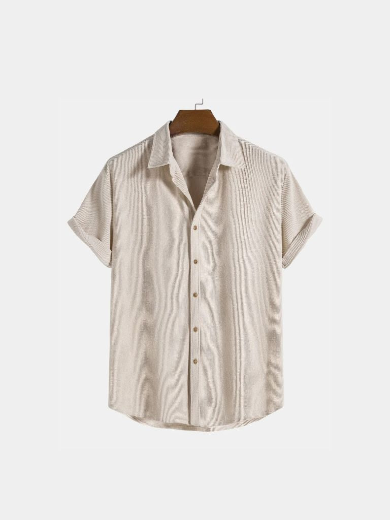 Minimalist Corduroy Shirt - Cross & Crown