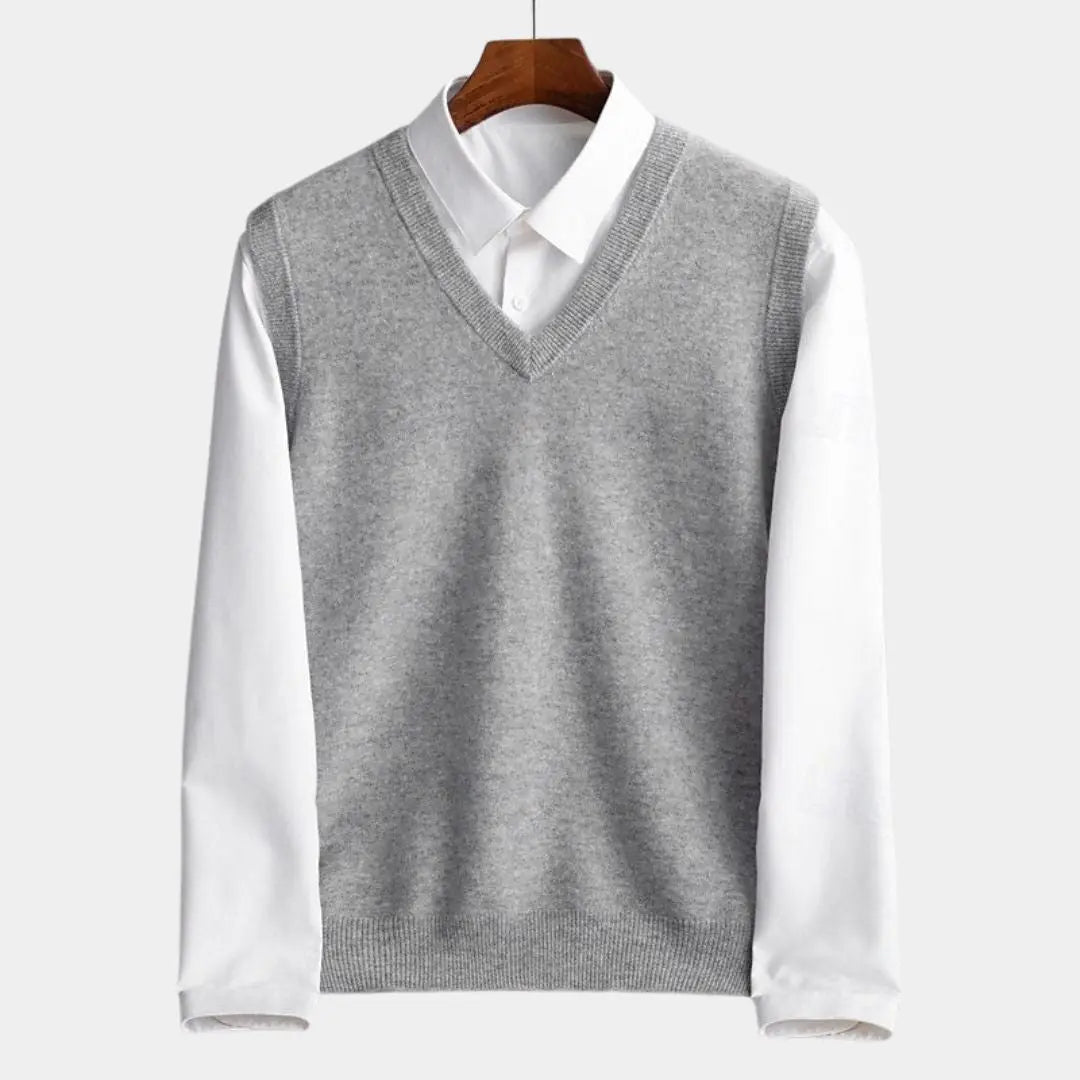 100% Merino Wool Sweater Vest - Cross & Crown - Cross & Crown