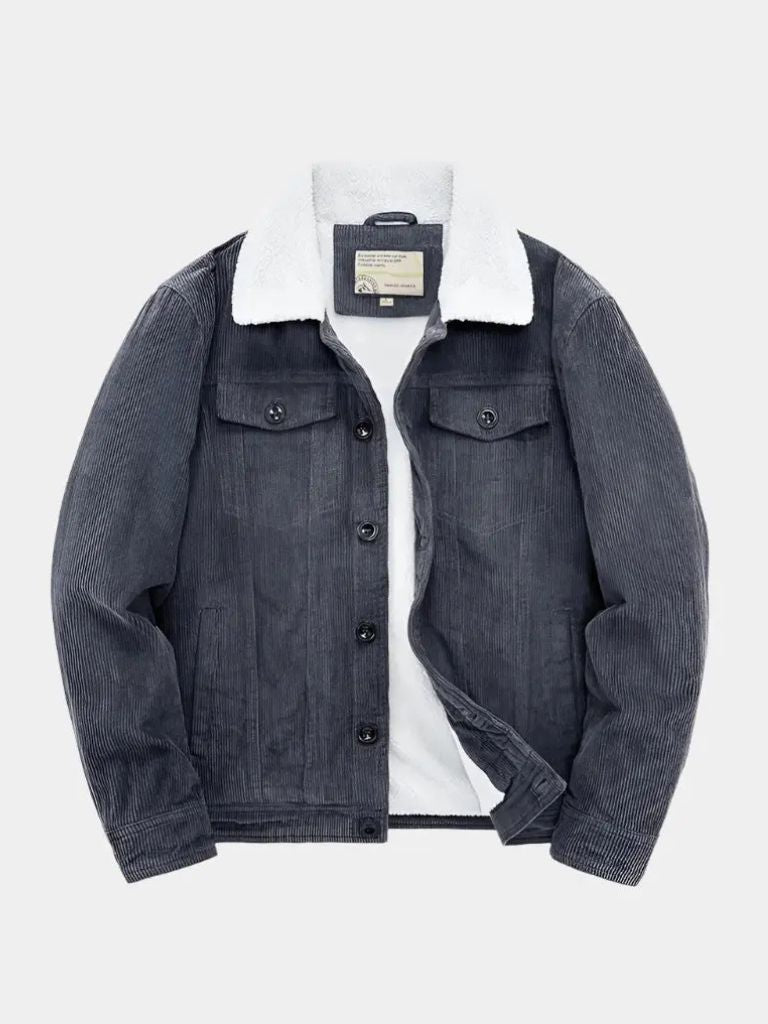 Chaqueta de pana vintage minimalista - <tc>Cross & Crown</tc>